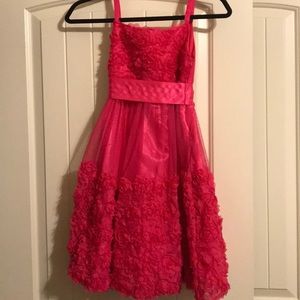 Fushia girls formal dress